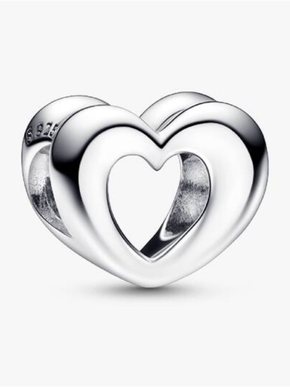 NWOT Radiant Open Heart Charm Sterling Silver 925